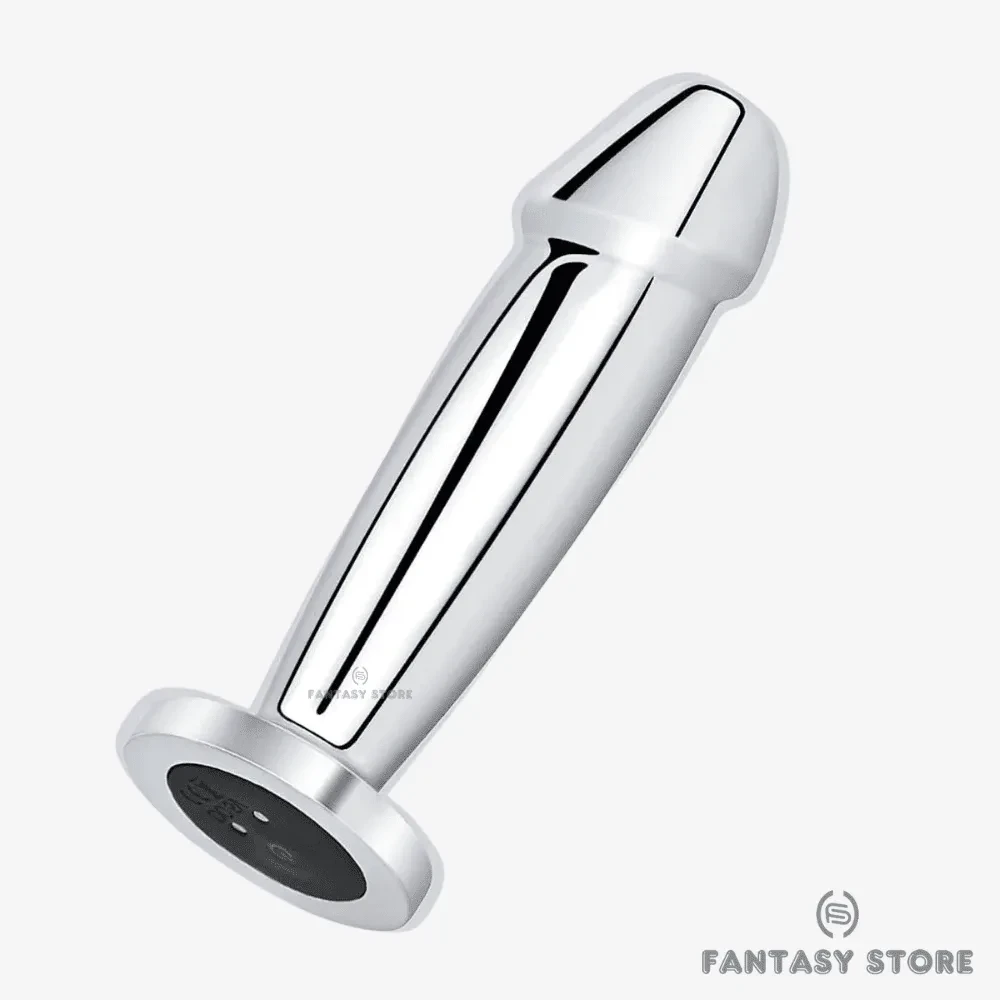 Stainless Steel Butt Plug with 10 Speed Vibration