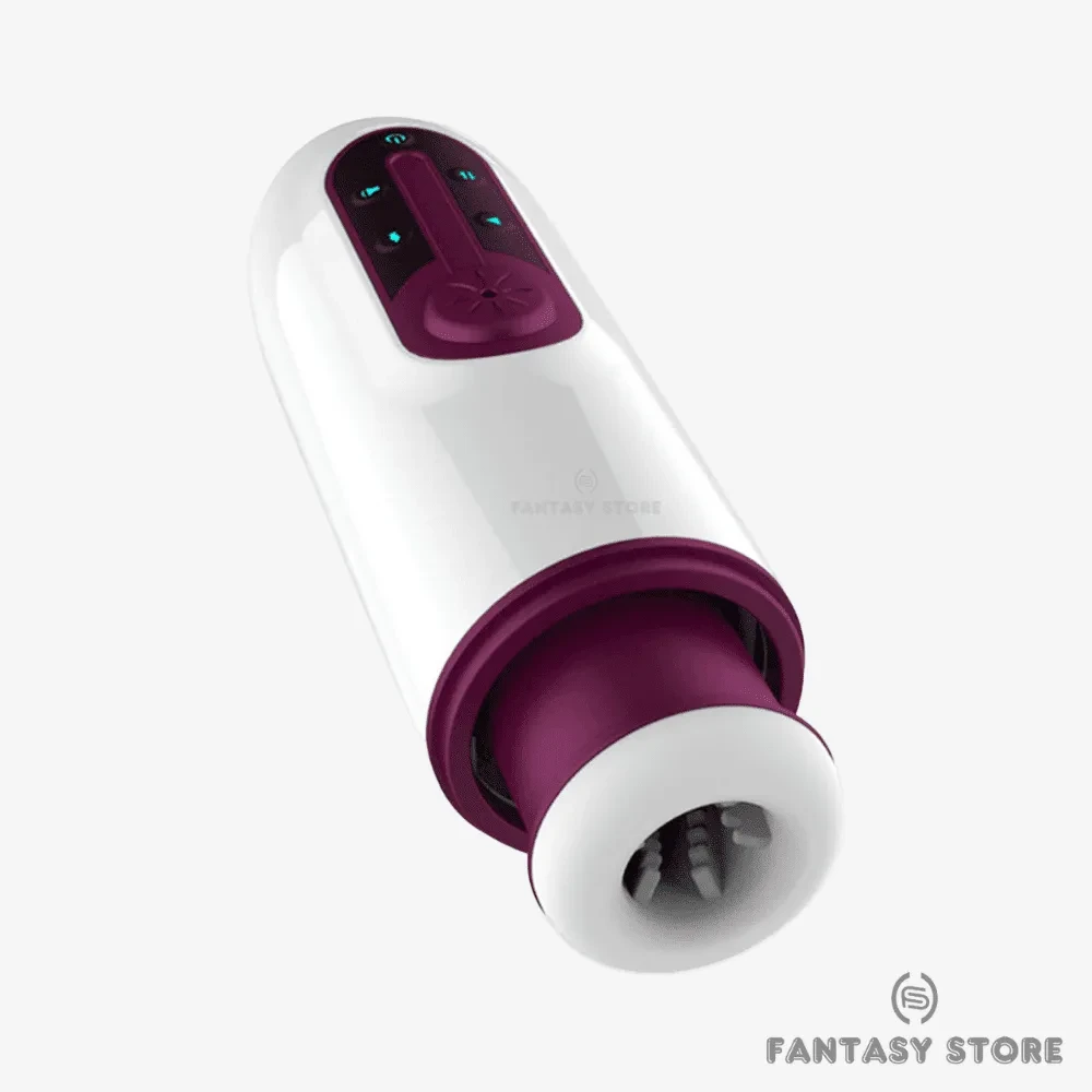 Auto Telescopic Heating Deep Throat Masturbator Cup