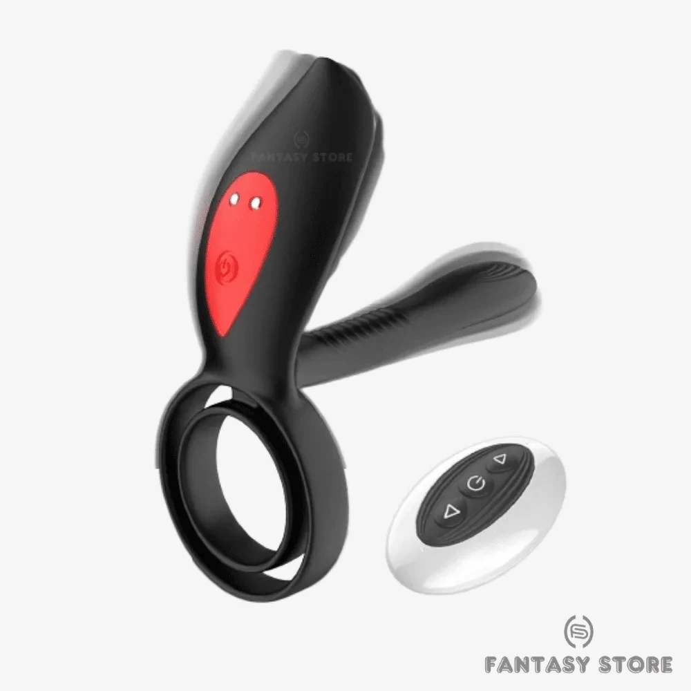 Remote Control Vibrating Double Cock Ring
